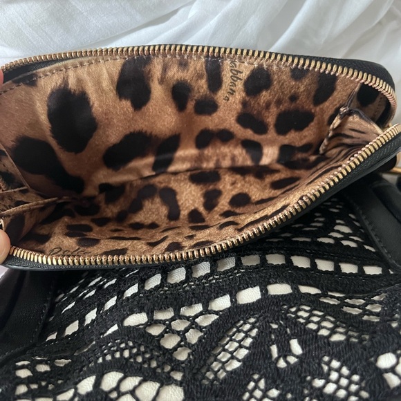 vintage dolce and gabbana lace shoulder bag